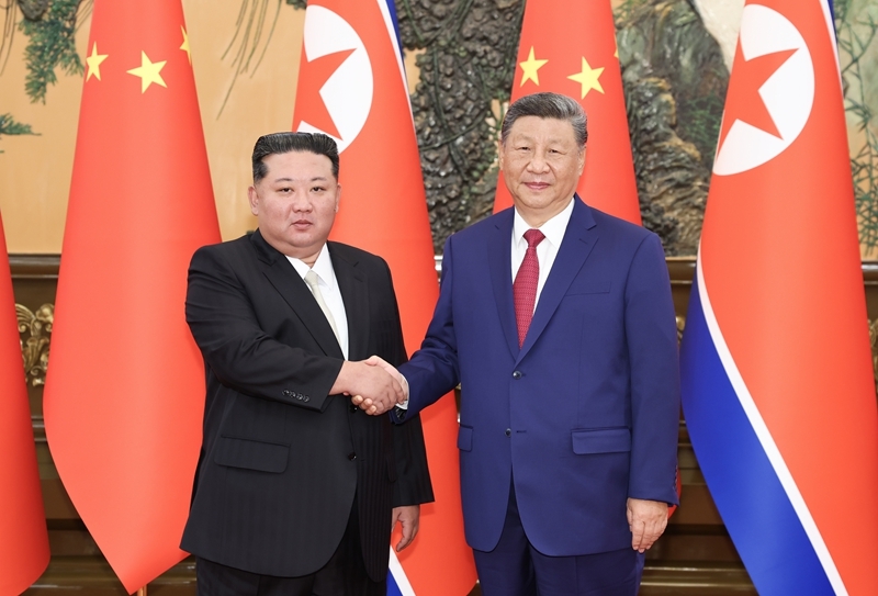 習(xí)近平同朝鮮勞動黨總書記、國務(wù)委員長金正恩舉行會談